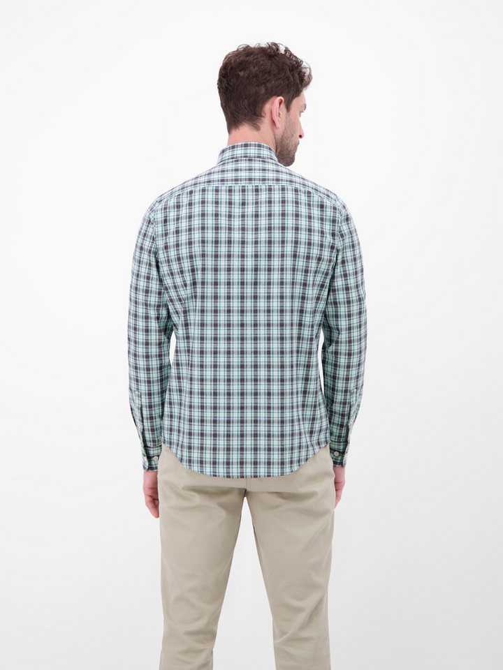 LERROS Langarmhemd Karohemd mit Button-Down-Kragen – Bild 2 von 5