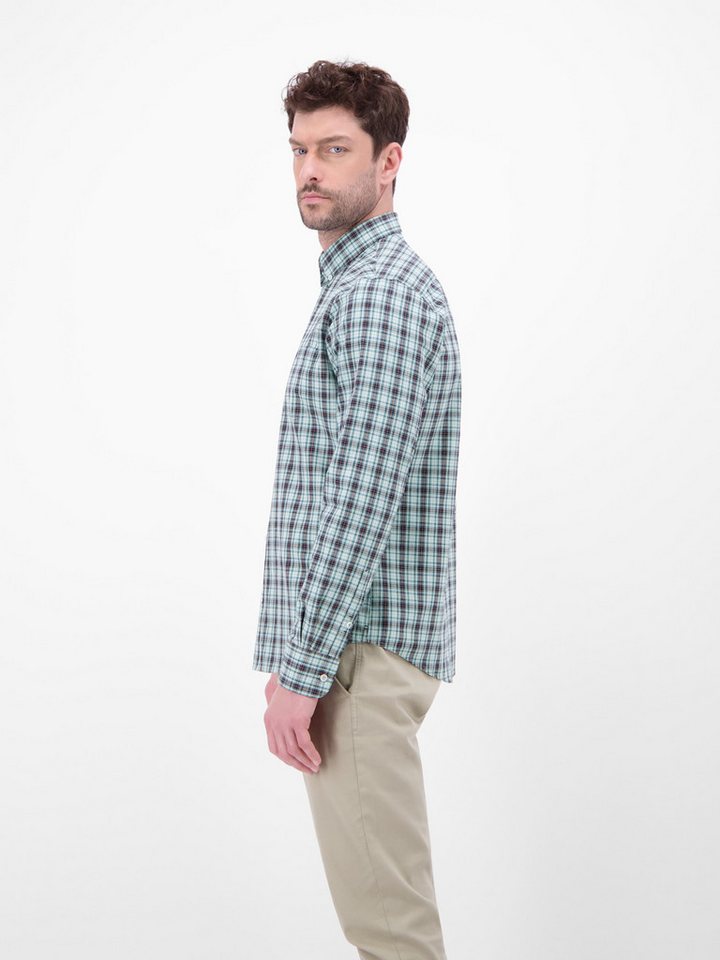 LERROS Langarmhemd Karohemd mit Button-Down-Kragen – Bild 3 von 5