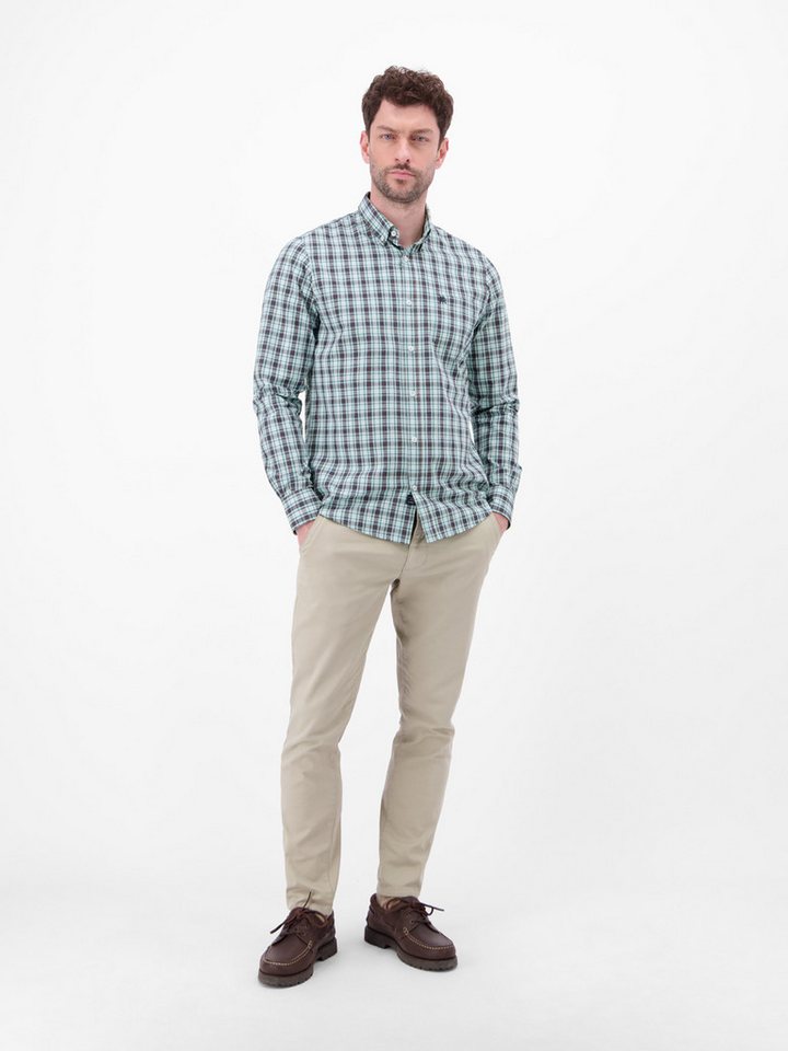 LERROS Langarmhemd Karohemd mit Button-Down-Kragen – Bild 4 von 5