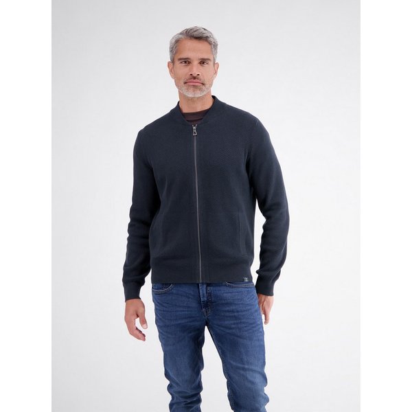 LERROS Strickjacke Strickjacke aus Baumwollstrick mit dezent flachem Kragen