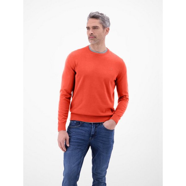 LERROS Strickpullover Herren Strickpullover aus Baumwolle mit Crewneck Ausschnitt Weicher Strick-Pullover, Rundhalsausschnitt, lange Ärmel, pflegeleicht