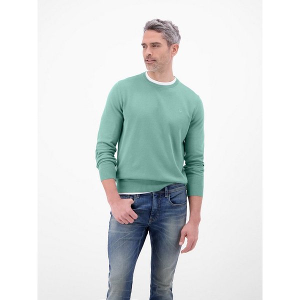 LERROS Strickpullover Herren Strickpullover aus Baumwolle mit Crewneck Ausschnitt Weicher Strick-Pullover, Rundhalsausschnitt, lange Ärmel, pflegeleicht