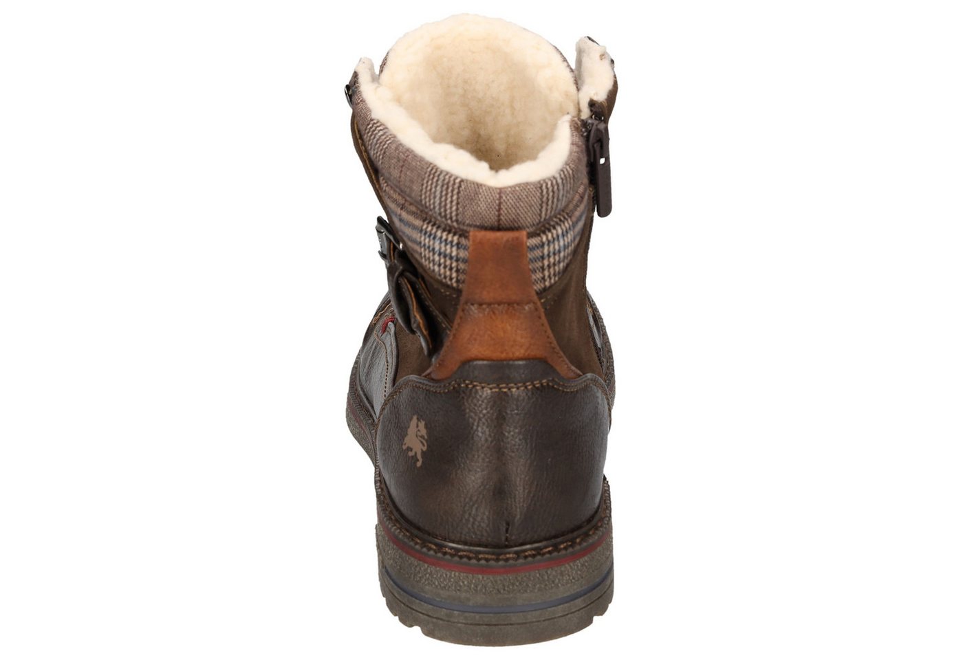 LERROS Winterboots Workerboots, Schnürboots mit gepolstertem Karo-Schaftrand – Bild 2 von 5