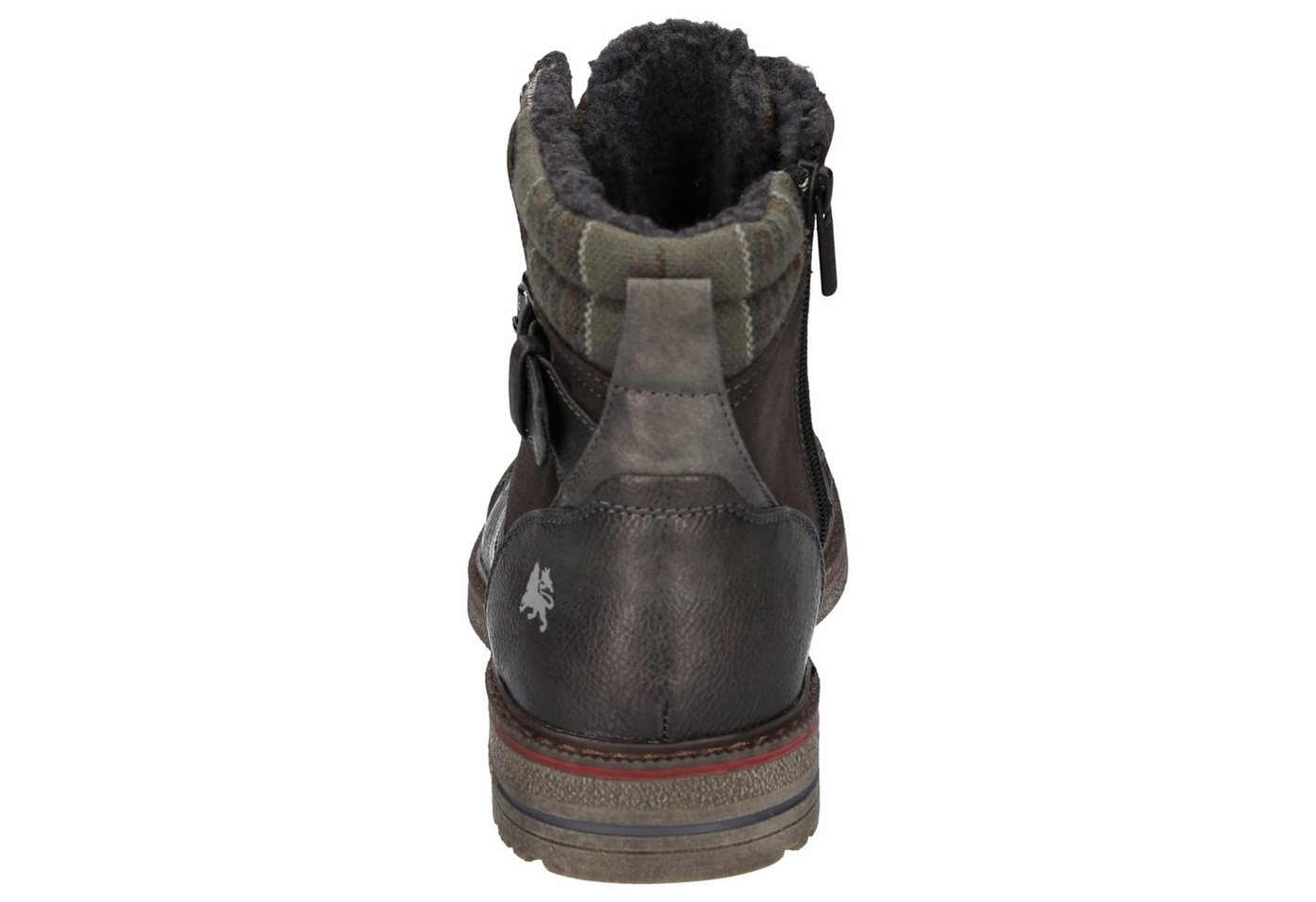LERROS Winterboots Workerboots, Schnürboots mit gepolstertem Karo-Schaftrand – Bild 2 von 5