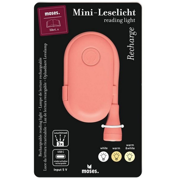 moses Lesezeichen moses. libri_x Mini-Leselicht Recharge