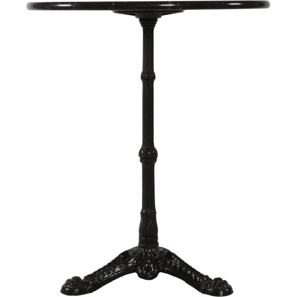 Lesli Living Bistrotisch Bistrotisch Marmortisch Cafetisch schwarz Ø60x73cm