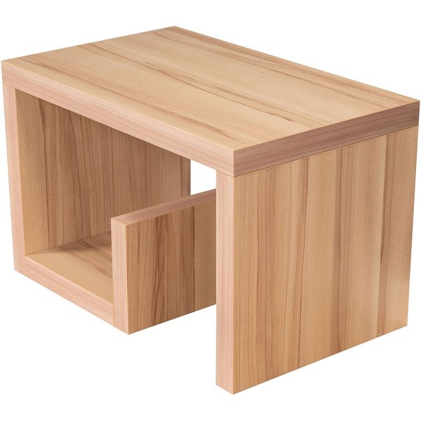Levandeo® Couchtisch, Couchtisch Gustav Kernbuche Deutsche Herstellung 59x36x37cm