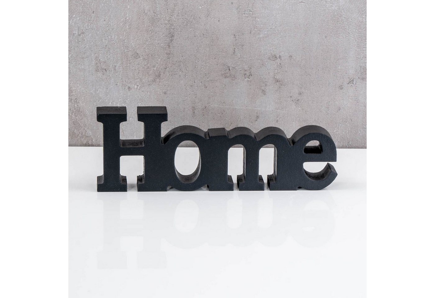 Levandeo® Deko-Schriftzug, Love Home Relax Schriftzug Schwarz MDF Holz Deko Aufsteller Tischdeko – Bild 5 von 5