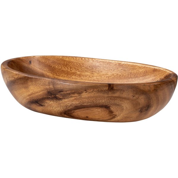 Levandeo® Dekoschale, Holzschale Schüssel Akazie 25x15cm oval Schale Obstschale Tablett