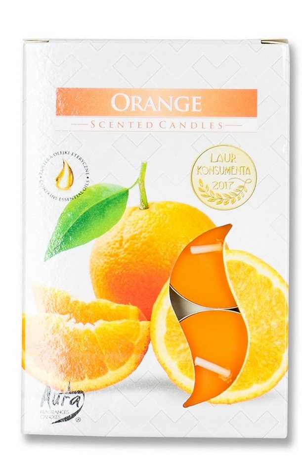 Levandeo® Duftkerze, 24er Kerzen 4x6 Stück Vanille Rose Orange Erdbeere Teelichter – Bild 2 von 5