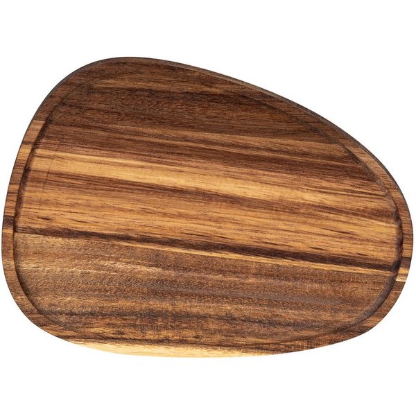 Levandeo® Servierteller, Tablett Akazienholz L22cm Holz Teller Dekoschale Serviertablett Deko
