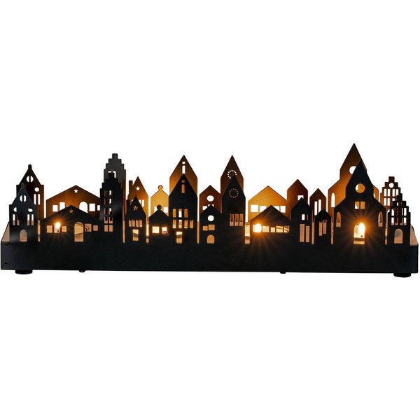 Levandeo® Teelichthalter, Teelichthalter Schwarz Metall Haus Tischdeko Kerzenhalter Teelichtset