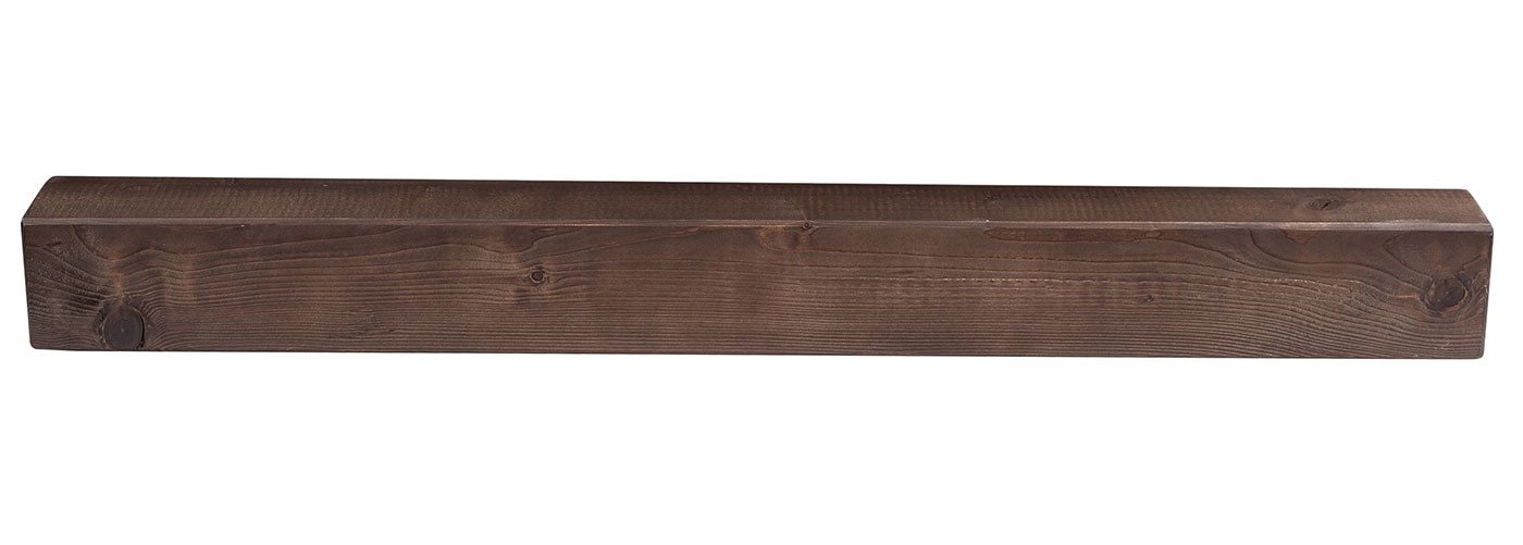 Levandeo® Wandregal, levandeo Wandregal Holz Massiv 100x10cm Nussbaum Farbig Wandboard – Bild 5 von 5