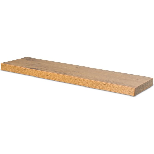 Levandeo® Wandregal, levandeo Wandboard Bobby 80cm Wildeiche Eiche Wandregal Regal Board
