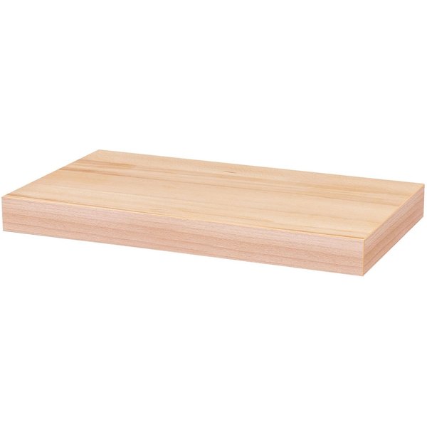 Levandeo® Wandregal, Wandboard Bobby 40cm Kernbuche - Wandregal Regal Board Bord