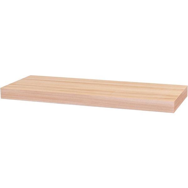 Levandeo® Wandregal, Wandboard Bobby 60cm Kernbuche - Wandregal Regal Board Bord
