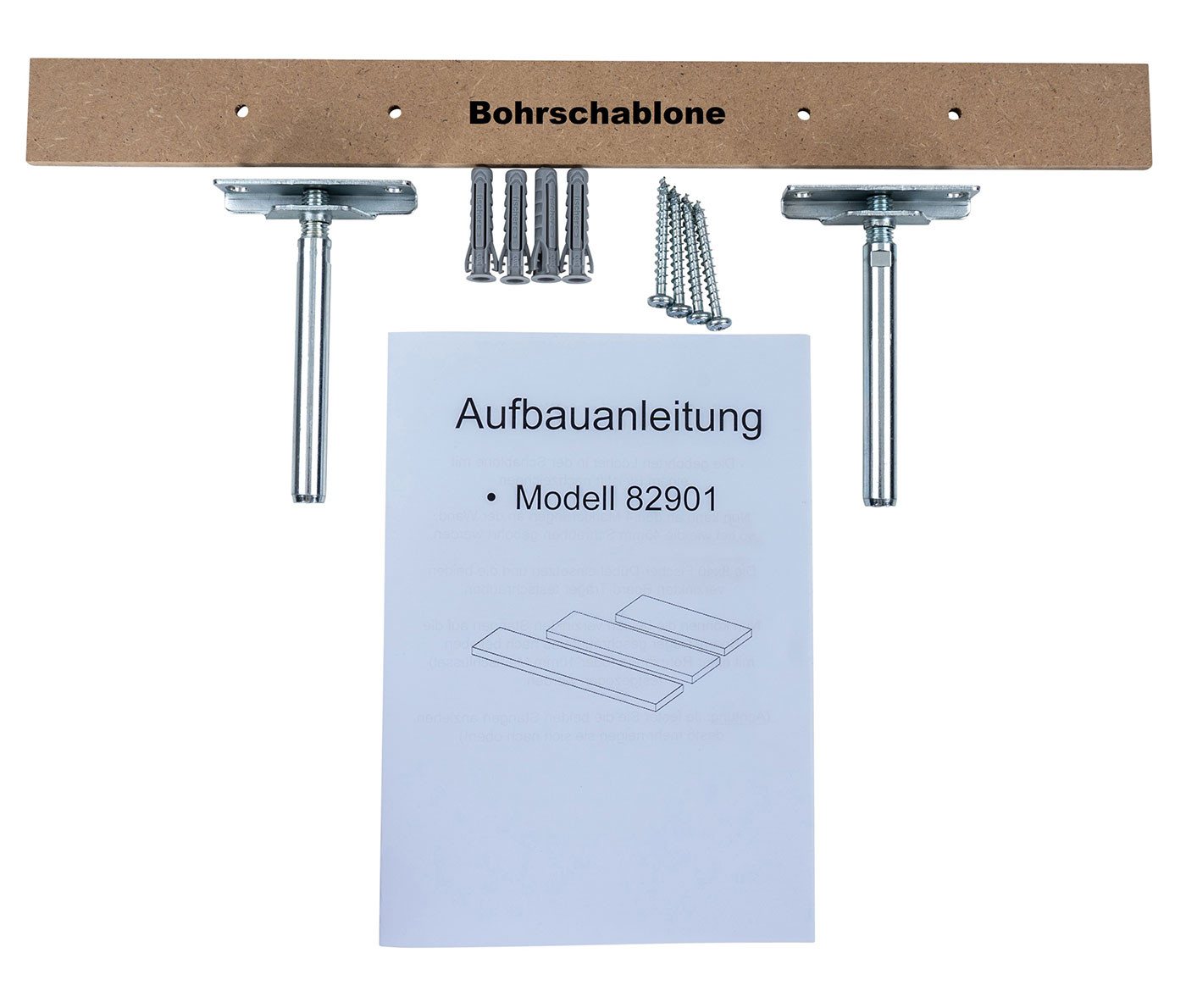 Levandeo® Wandregal, Wandboard Bobby 80cm Betonoptik Grau Wandregal Regal Board – Bild 5 von 5