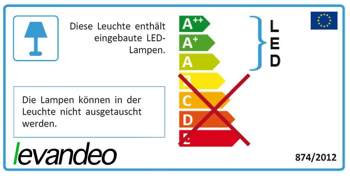Levandeo® Wandspiegel, Wandspiegel LED Spiegel Weiß 39x49cm Wanddeko Schminkspiegel Mit – Bild 5 von 5