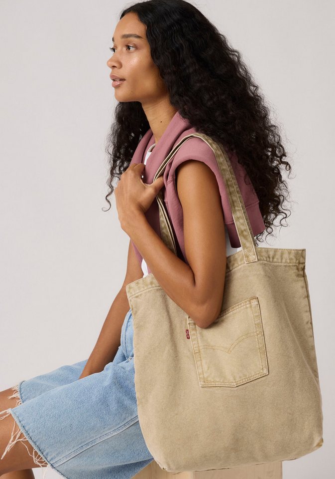 Levi's® Beuteltasche LEVI®S TOTE, aus Denim, mit Außentasche – Bild 5 von 5