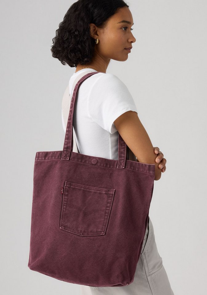 Levi's® Beuteltasche LEVI®S TOTE, aus Denim, mit Außentasche – Bild 5 von 5