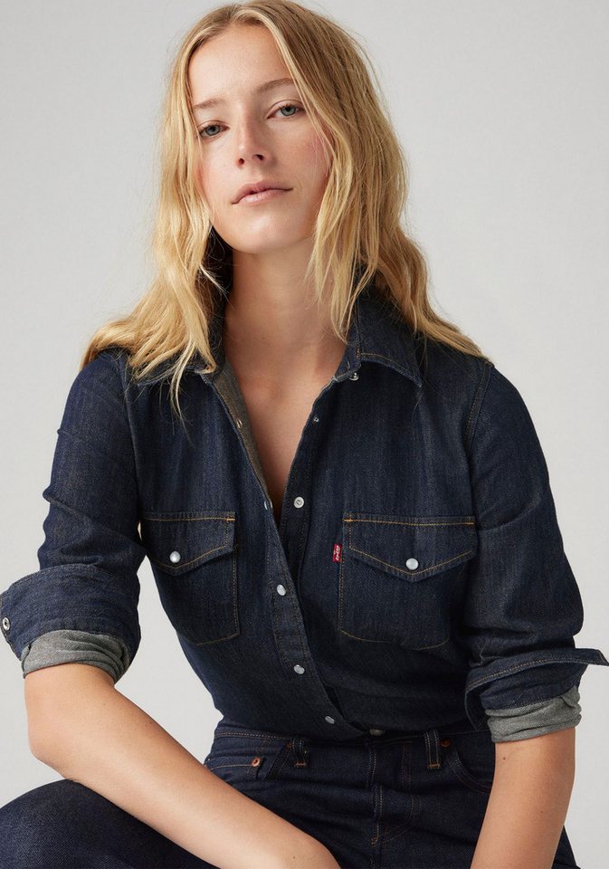 Levi's® Jeansbluse ESSENTIAL WESTERN mit Brusttaschen mit Druckknöpfen – Bild 3 von 5