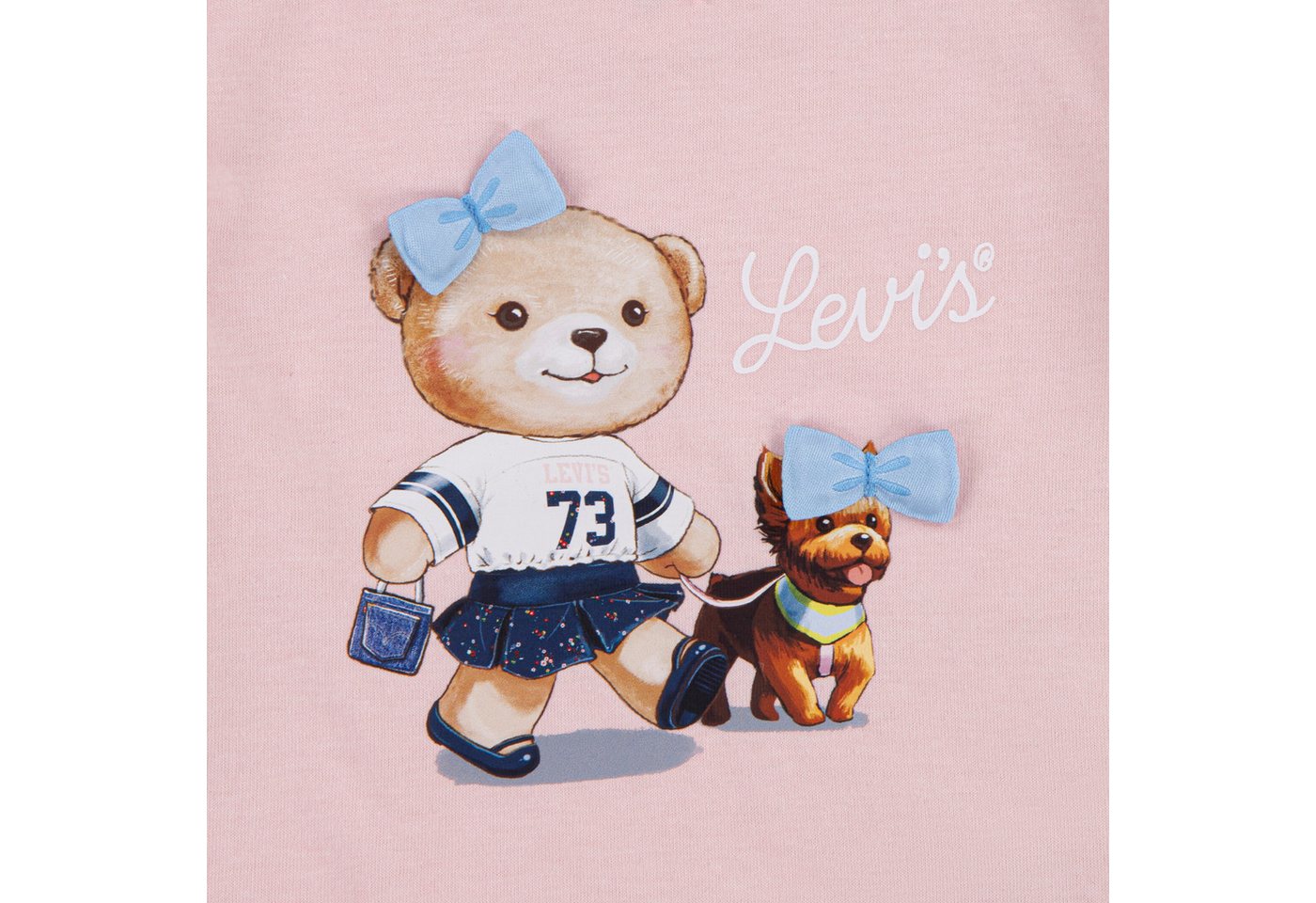 Levi's® Kids Shirt, Hose & Jäckchen LVG JACKET TEE,WIDE JEANS (Set, 3-tlg) Trend Denim, for Girls – Bild 5 von 5