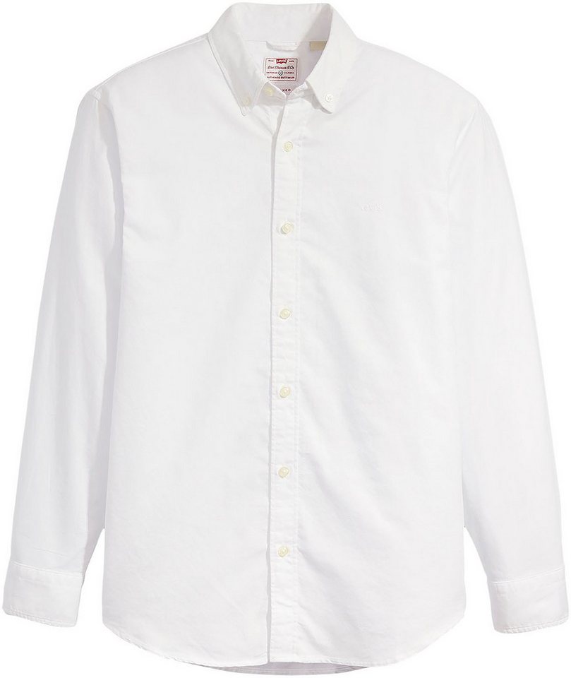 Levi's® Langarmhemd AUTHENTIC BUTTON DOWN mit Ton-in-Ton Logostickerei auf der Brust – Bild 5 von 5