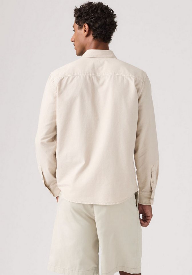 Levi's® Langarmhemd AUTHENTIC BUTTON DOWN mit Ton-in-Ton Logostickerei auf der Brust – Bild 3 von 5