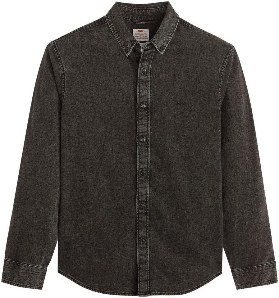 Levi's® Langarmhemd AUTHENTIC BUTTON DOWN mit Ton-in-Ton Logostickerei auf der Brust – Bild 5 von 5