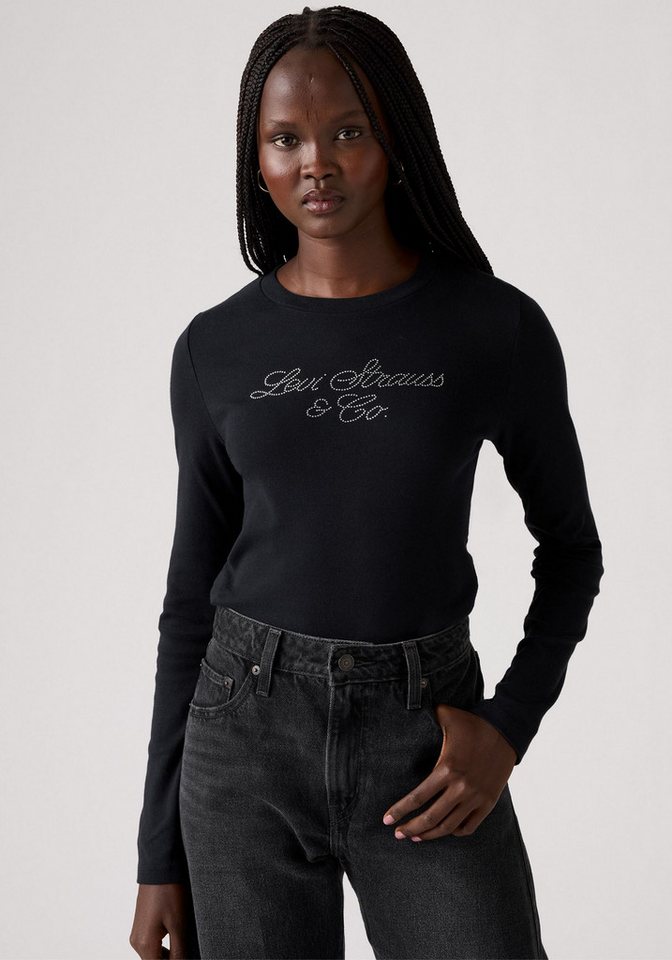 Levi's® Langarmshirt GR ESSENTIAL LS T mit Glitzersteinen – Bild 2 von 5