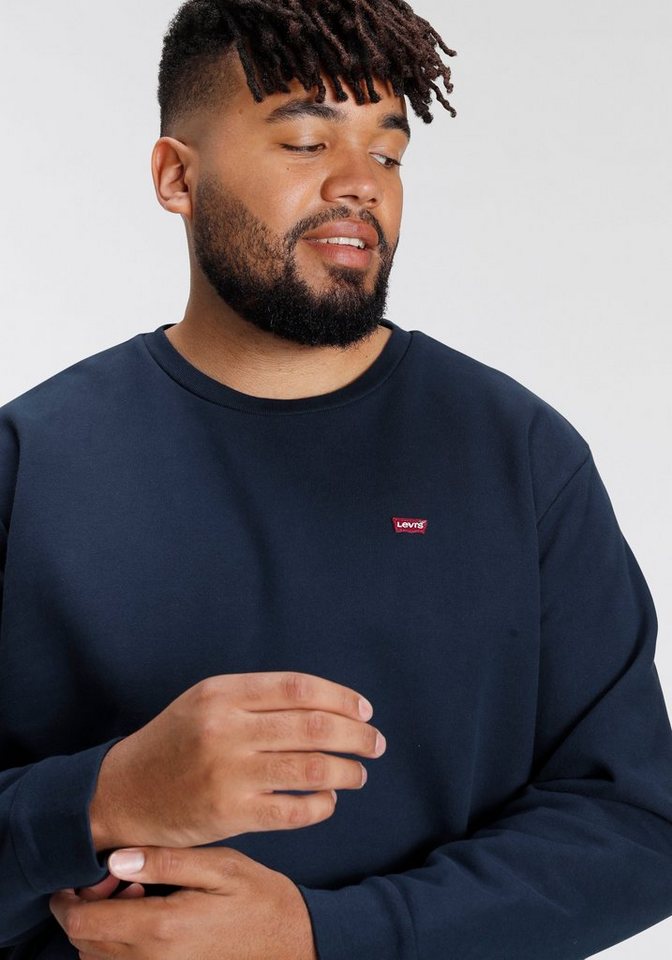 Levi's® Plus Sweatshirt BIG ORIGINAL HM CREW mit Batwing-Logobadge – Bild 4 von 5
