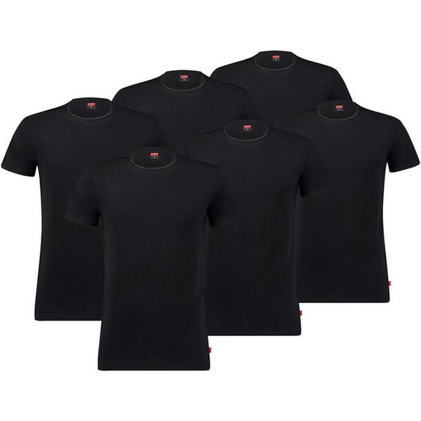 Levi's® Poloshirt LEVIS MEN SOLID CREW 6P ECOM (Packung, 6-tlg., 6er-Pack)