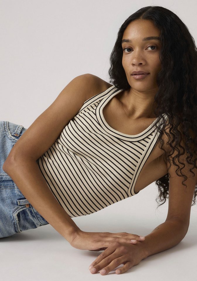 Levi's® Ripptanktop ESSENTIAL RIBBED TANK mit eckigem Ausschnitt – Bild 4 von 5
