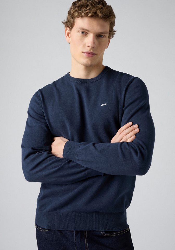 Levi's® Rundhalspullover LIGHTWEIGHT HM SWEATER Feingerippte Abschlüsse – Bild 2 von 5