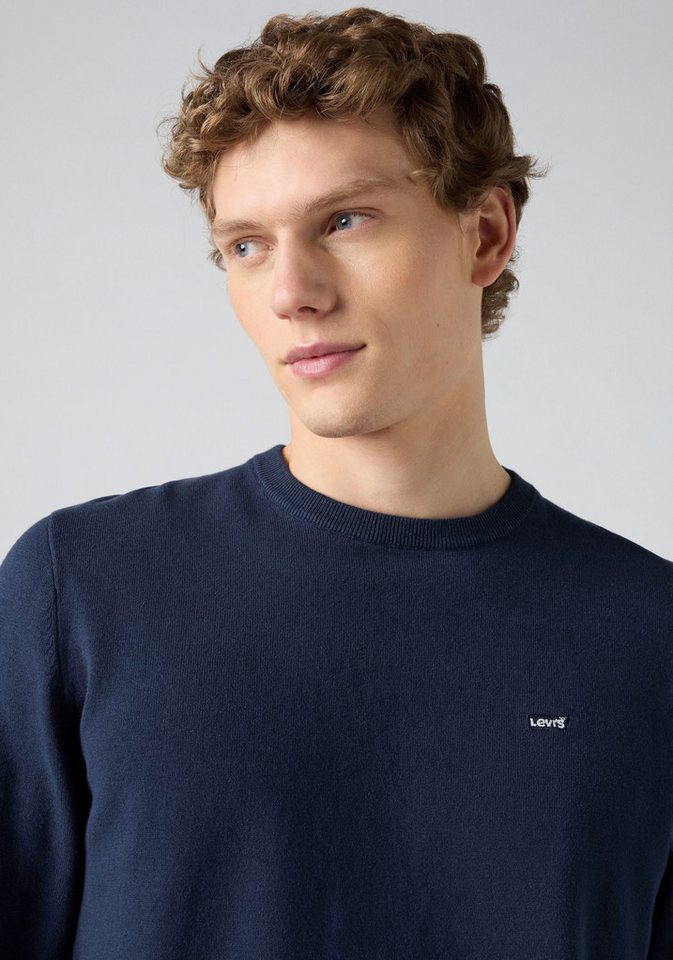 Levi's® Rundhalspullover LIGHTWEIGHT HM SWEATER Feingerippte Abschlüsse – Bild 4 von 5