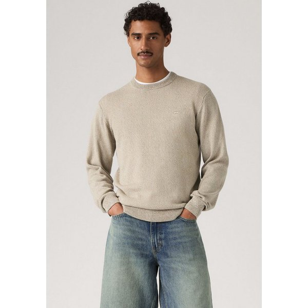 Levi's® Rundhalspullover LIGHTWEIGHT HM SWEATER Feingerippte Abschlüsse