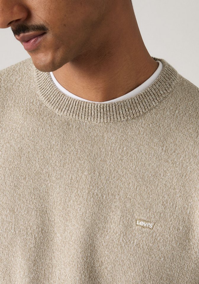 Levi's® Rundhalspullover LIGHTWEIGHT HM SWEATER Feingerippte Abschlüsse – Bild 4 von 5