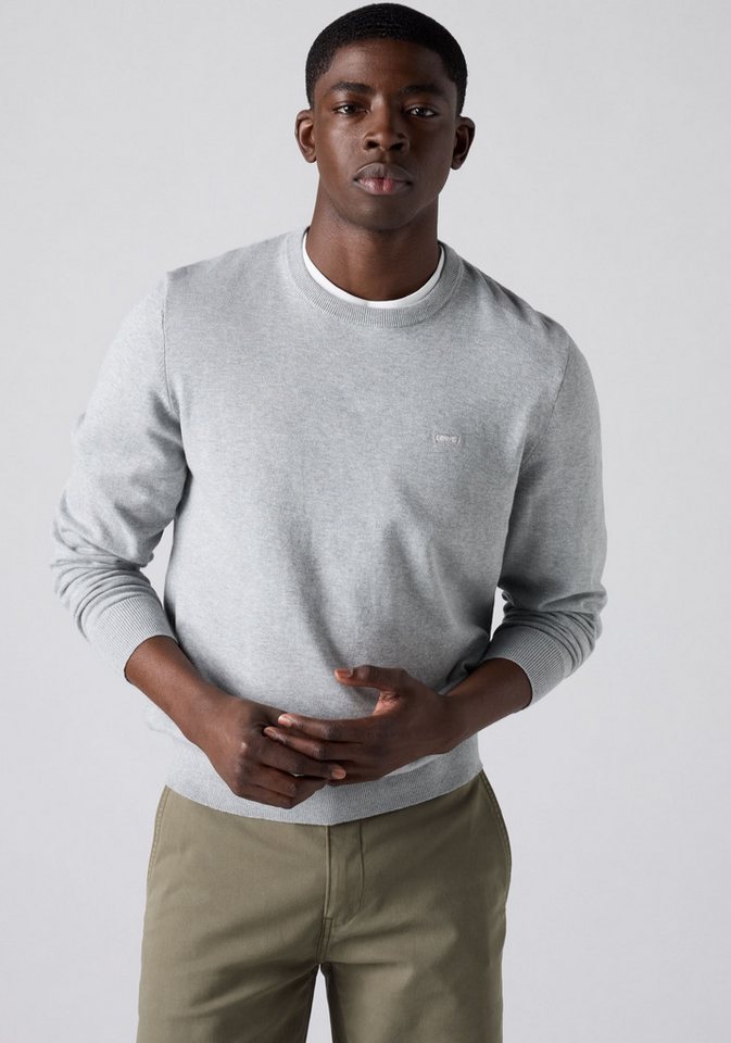 Levi's® Rundhalspullover LIGHTWEIGHT HM SWEATER Feingerippte Abschlüsse – Bild 2 von 5