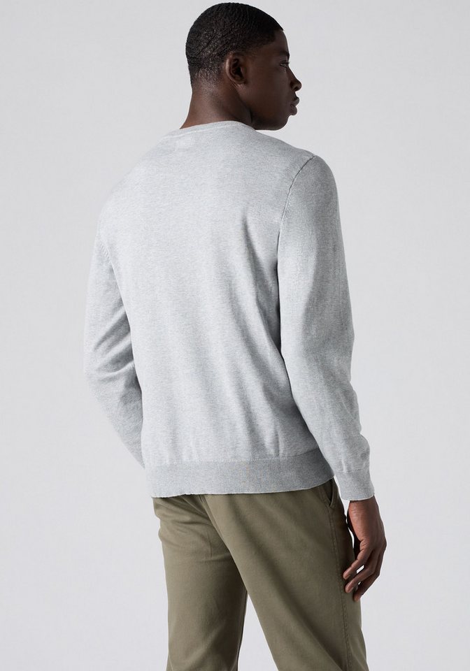 Levi's® Rundhalspullover LIGHTWEIGHT HM SWEATER Feingerippte Abschlüsse – Bild 3 von 5