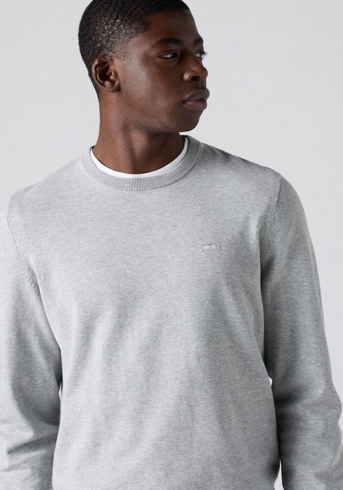 Levi's® Rundhalspullover LIGHTWEIGHT HM SWEATER Feingerippte Abschlüsse – Bild 4 von 5