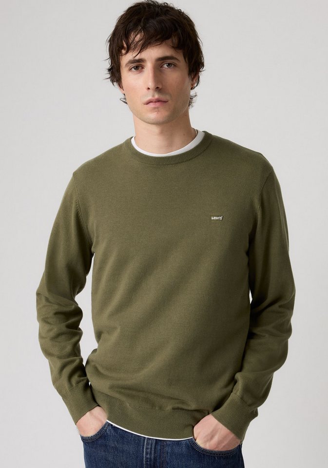Levi's® Rundhalspullover LIGHTWEIGHT HM SWEATER Feingerippte Abschlüsse – Bild 2 von 5