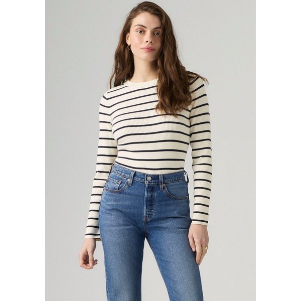 Levi's® Rundhalspullover RIB CREW SWEATER Geripptes Strickmuster