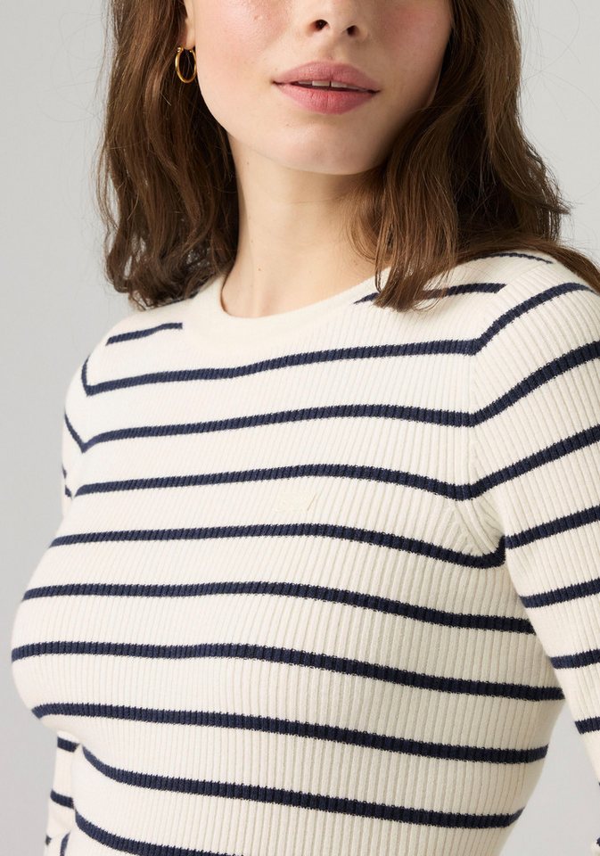Levi's® Rundhalspullover RIB CREW SWEATER Geripptes Strickmuster – Bild 4 von 5