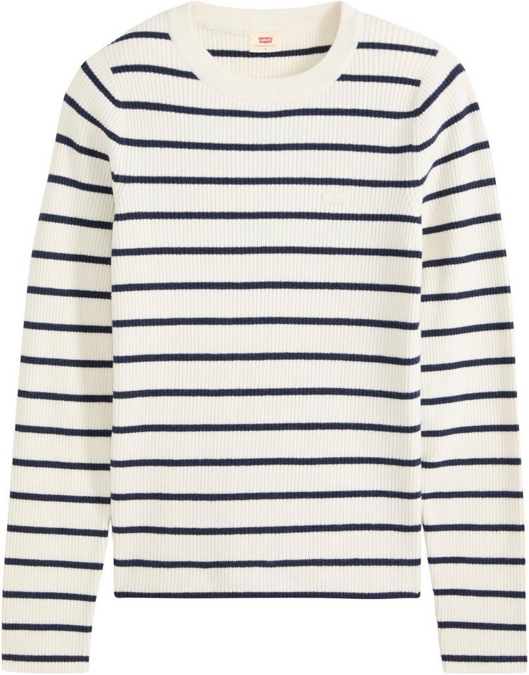 Levi's® Rundhalspullover RIB CREW SWEATER Geripptes Strickmuster – Bild 5 von 5