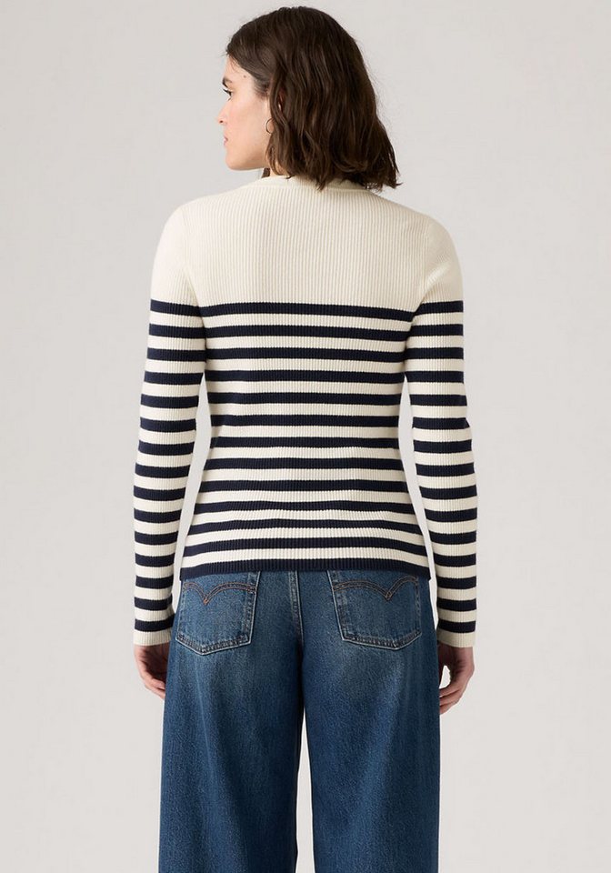 Levi's® Rundhalspullover RIB CREW SWEATER Geripptes Strickmuster – Bild 3 von 5