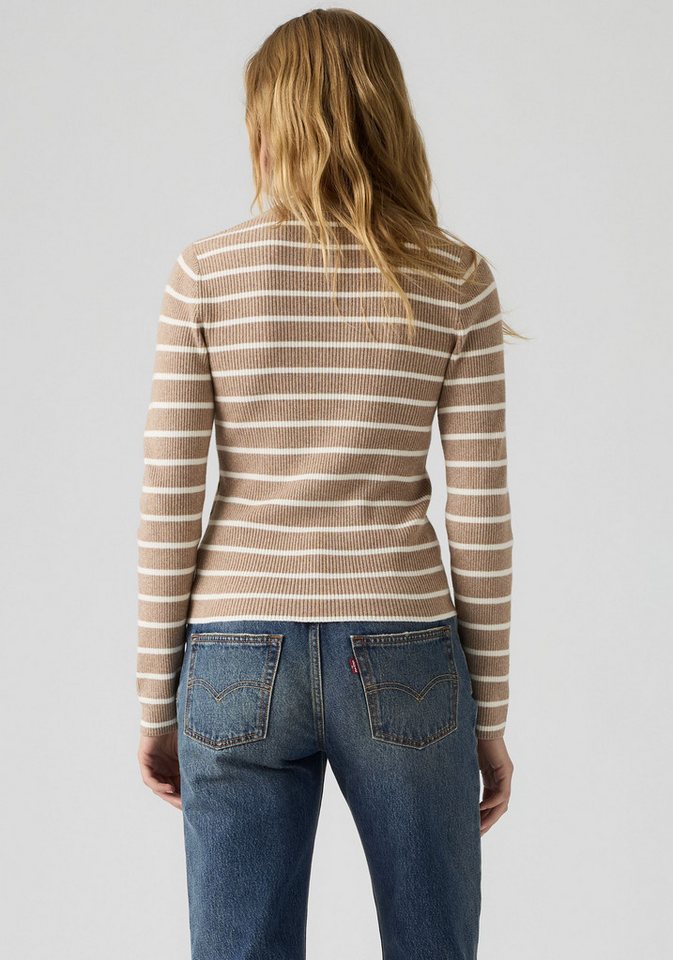 Levi's® Rundhalspullover RIB CREW SWEATER Geripptes Strickmuster – Bild 3 von 4