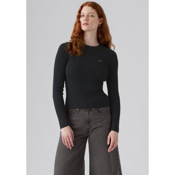 Levi's® Rundhalspullover RIB CREW SWEATER Geripptes Strickmuster