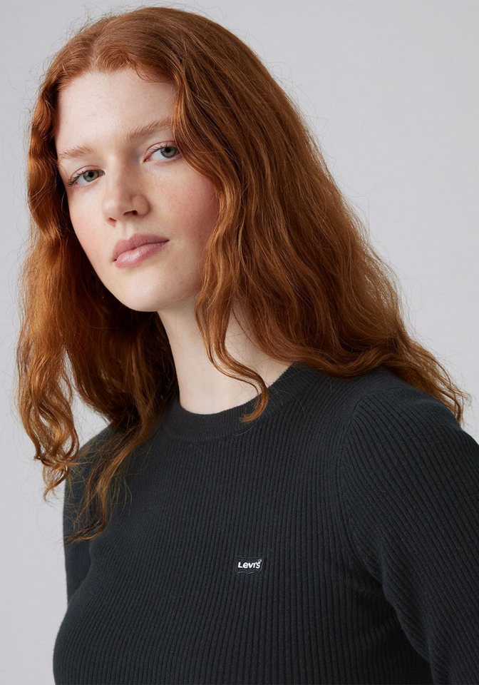 Levi's® Rundhalspullover RIB CREW SWEATER Geripptes Strickmuster – Bild 4 von 5