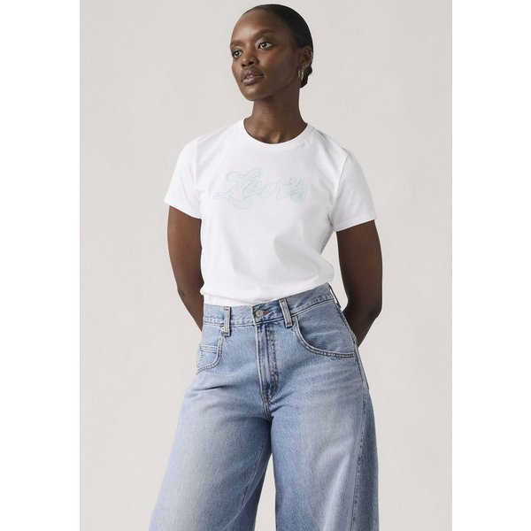 Levi's® Rundhalsshirt THE PERFECT TEE mit Logo im Metallic-Holo Print