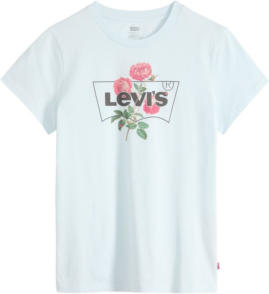 Levi's® Rundhalsshirt THE PERFECT TEE mit Logo im Metallic-Holo Print – Bild 5 von 5